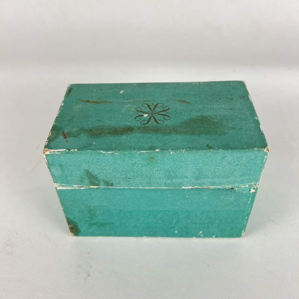Vintage Customer‎ Product Card File Box Hair Nail Skin Care Makeup Fragrance